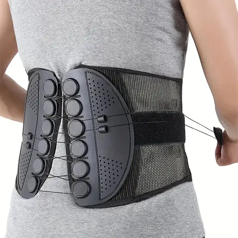 Unisex Lumbar Support Wrap Breathable Waist Back Brace Protector Guard for Posture Corrector Waist Warm