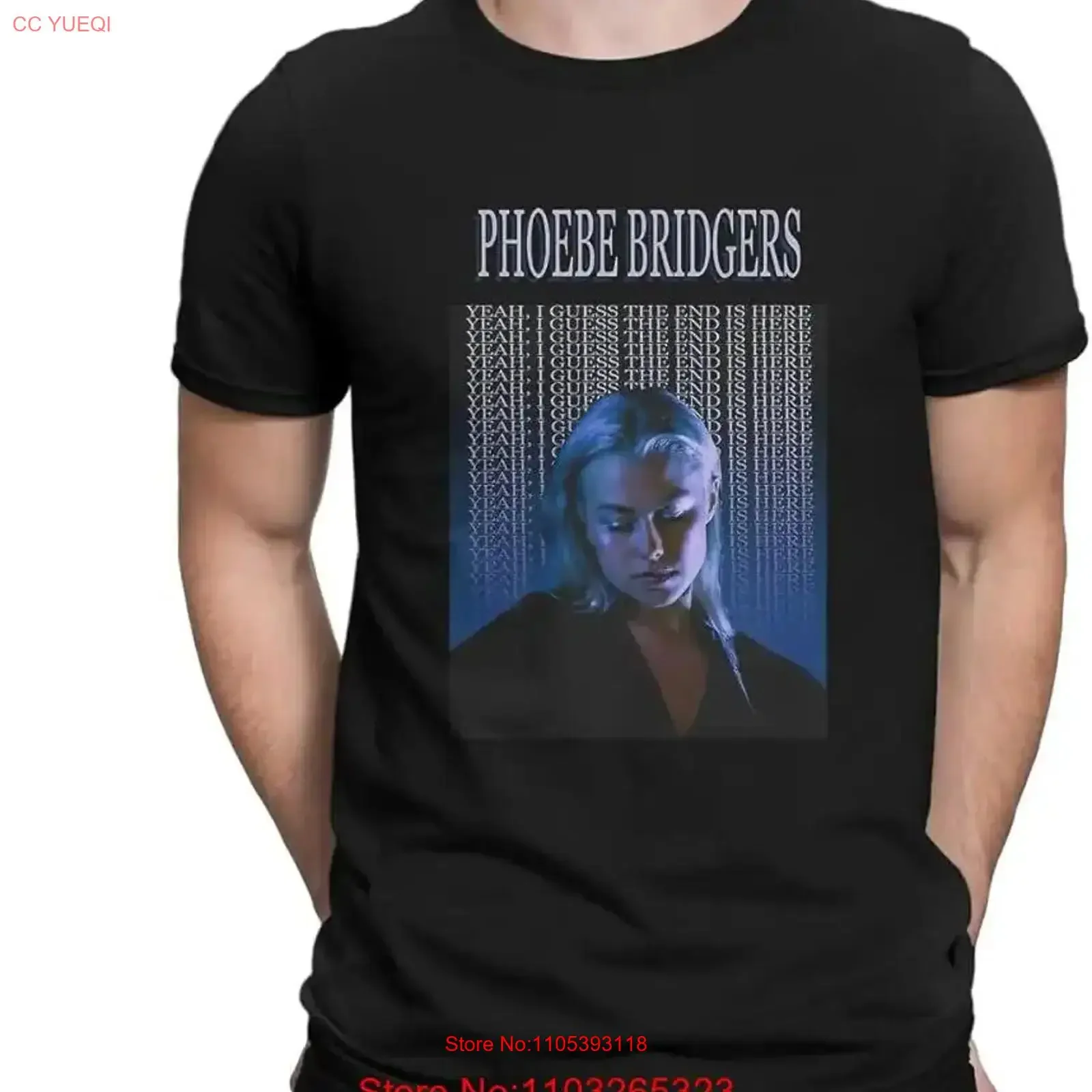 NEW Phoebe Bridgers Individuality T Shirt Music Lovers vintage Washed Versatile homme Casual Slightly graphic Stylish Stretched