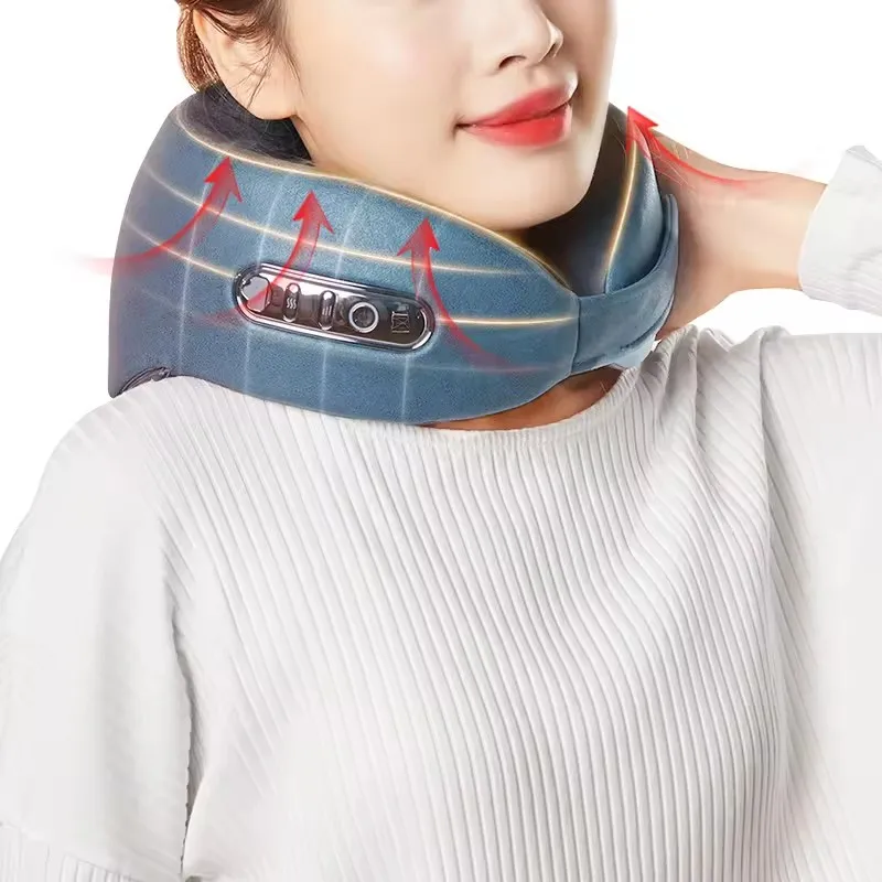 يستخدم المستشفى جهاز تدليك علاج الجر بالضغط الساخن لمريض الرقبة