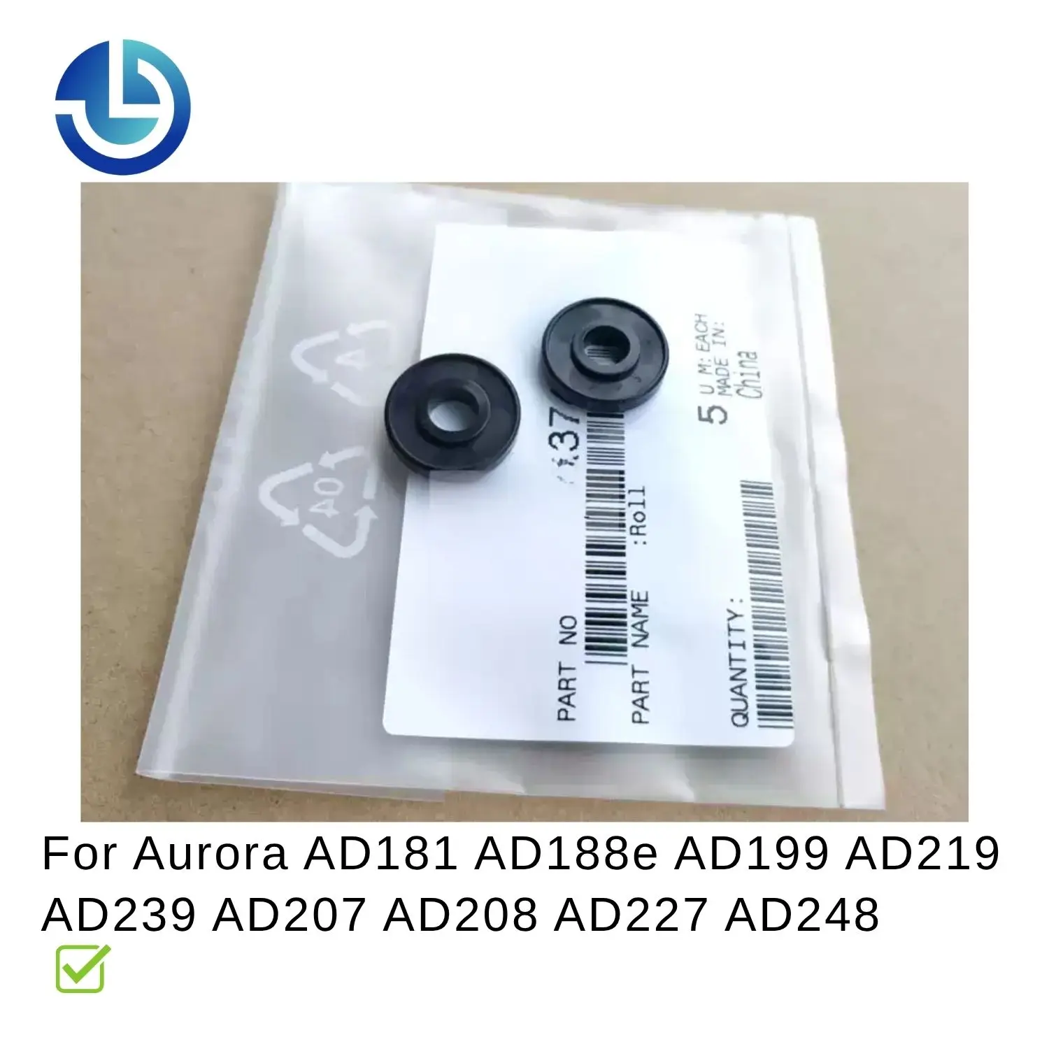 A7UD50110 Developer Magnetic Roller Spacer Wheel for Aurora AD181 AD188e AD199 AD219 AD239 AD207 AD208 AD227 AD248