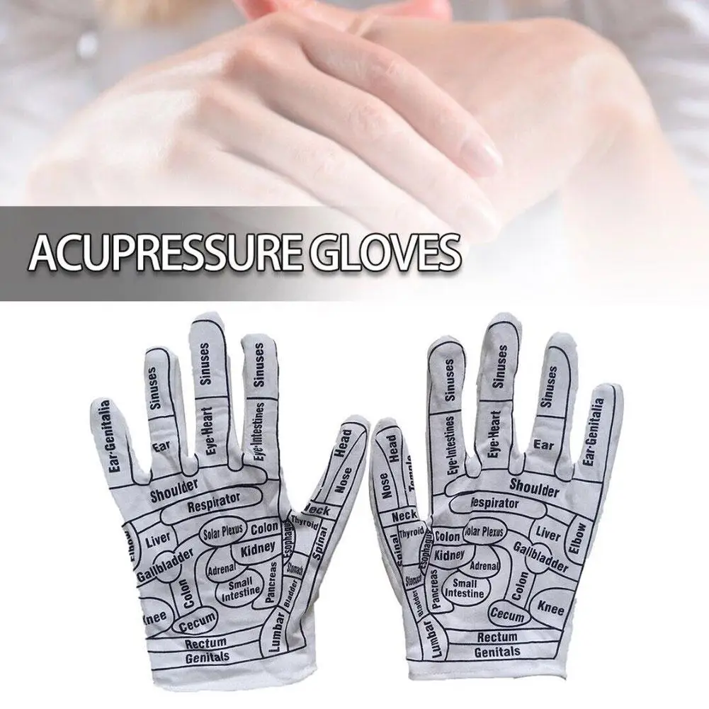 Gloves Hand Reflexology Acupoint Acupressure Tools Glove Exfoliator Point Hands Household Textured Reusable Mittens Spa Q3Y7