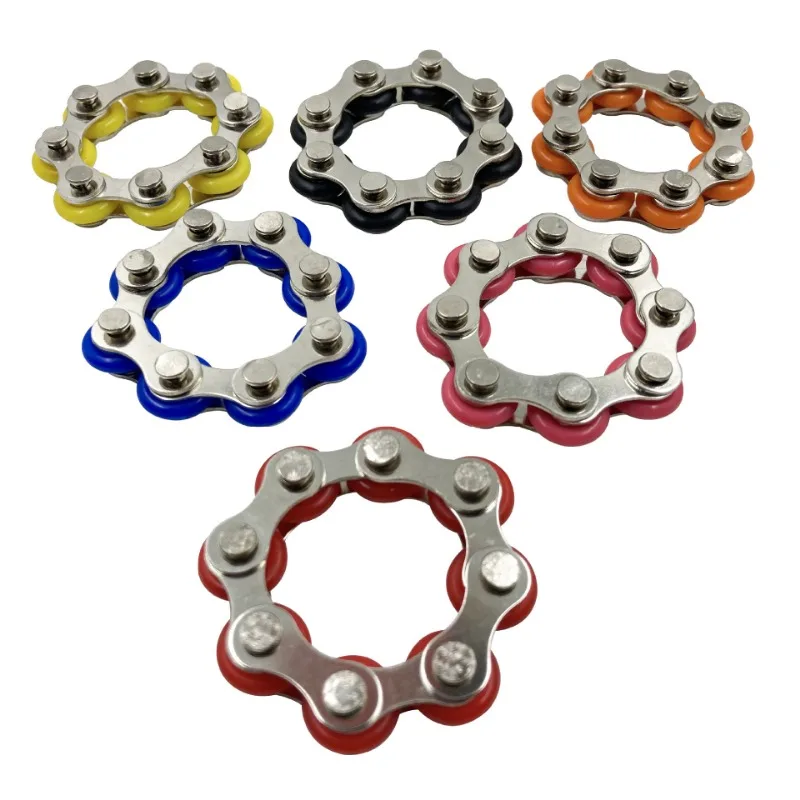 Creative Antistress Toy Metal Decompression Chain Fidget Toys for Autism ADHD Stress Relief Sensory Toys Hand Spinner Fidget Toy