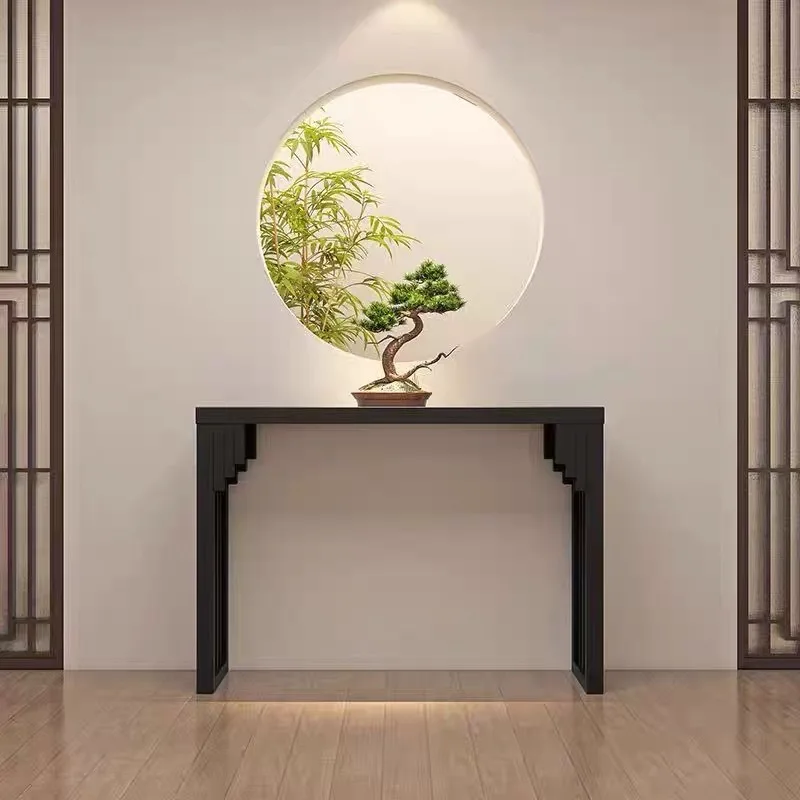 CX hotel solid wood entrance table against the wall modern simple long strip end view case several new Chinese entrance table