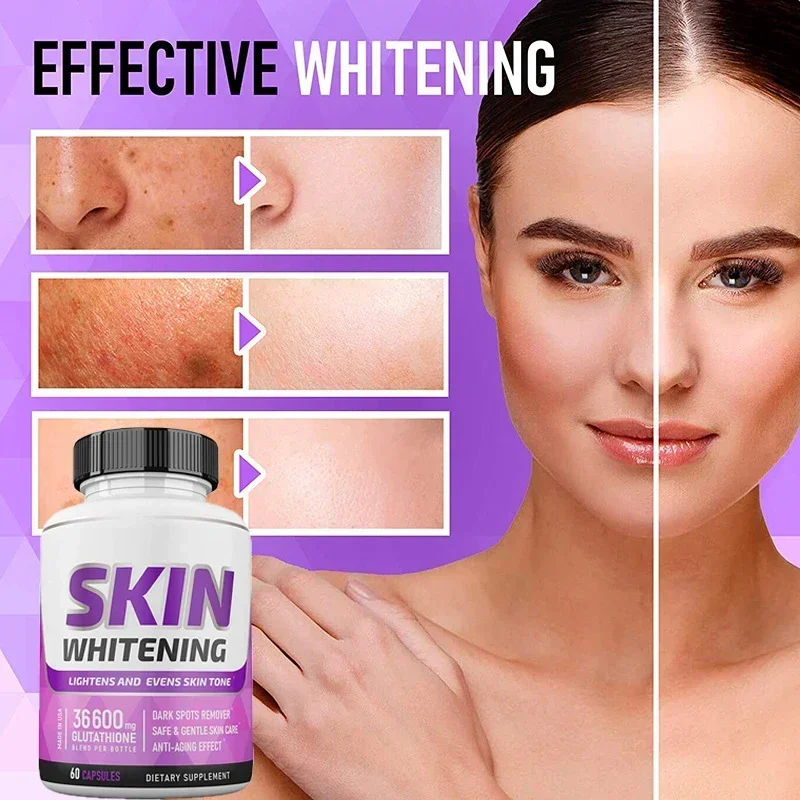 

1 bottle of glutathione capsule brightens skin tone improves calmness balances nutrition enhances immunity