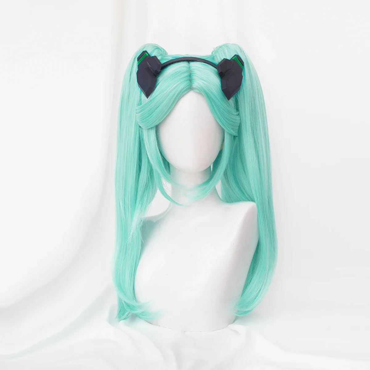 Cosplay jeu Anime Rebecca Cosplay perruque bandeau bleu clair Rose Net fibre synthétique taille réglable Halloween cadeau de noël nouveau