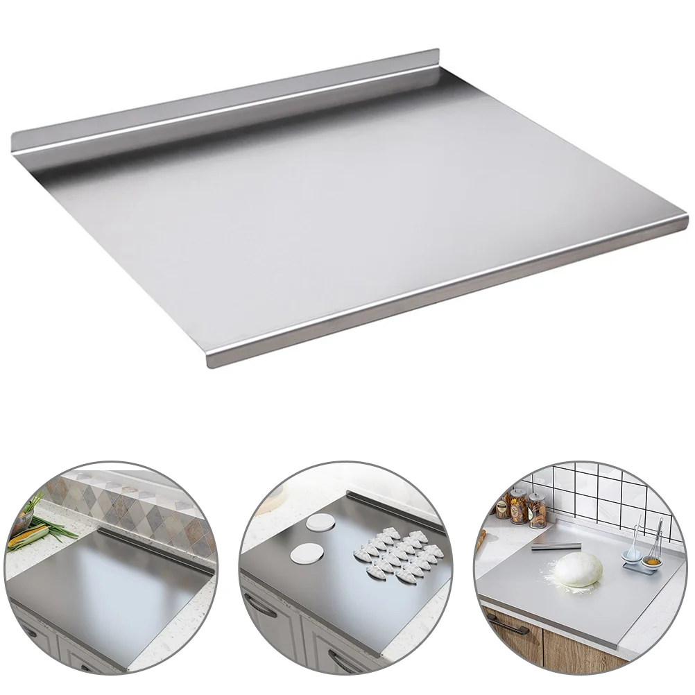 

Countertop Protector Board Stainless Steel Cutting Meat Pastry Silver Chopping Boards