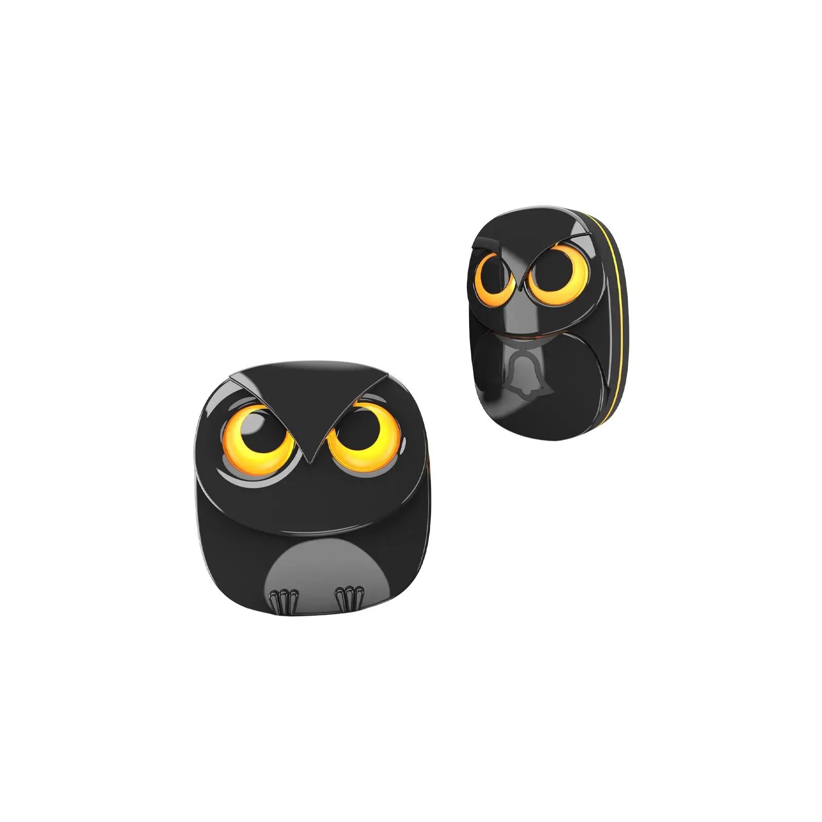 Wireless Driveway Security Alarm Creative Durable Water Resistant Easy to Use Owl Shape for Front Porch Shed AU Plug