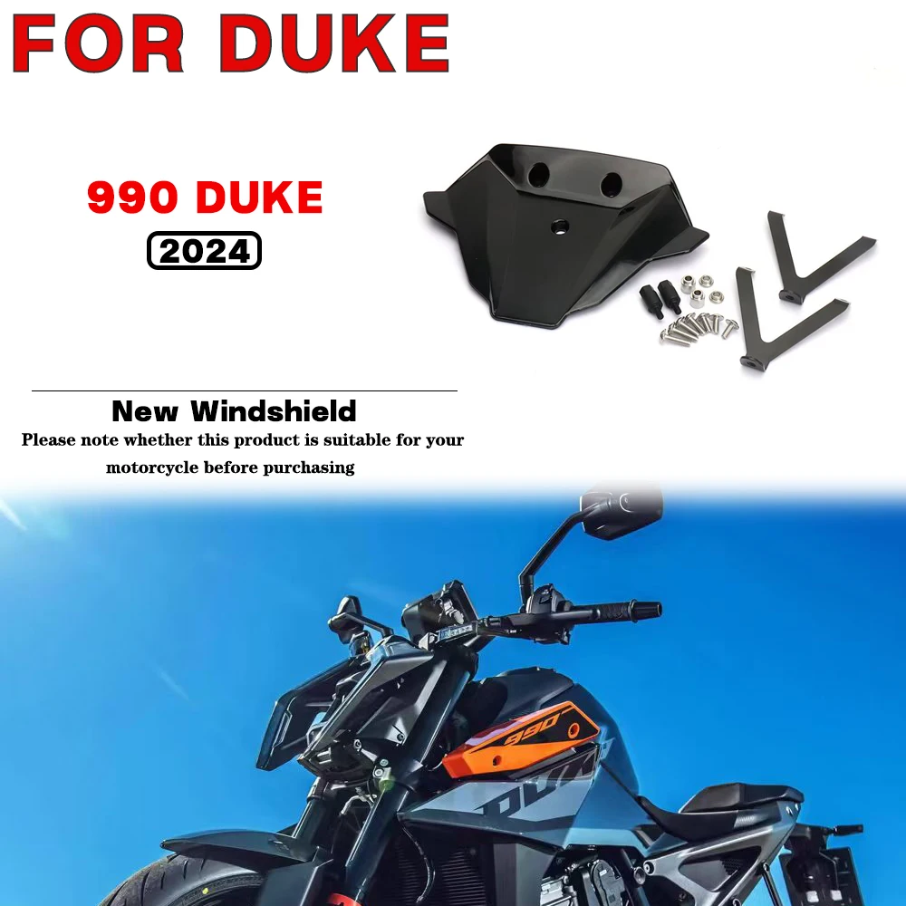 

For 990 Duke 2024 Motorcycle modification accessories Windscreens Windshield Wind Deflectors Wind Spoiler Cover