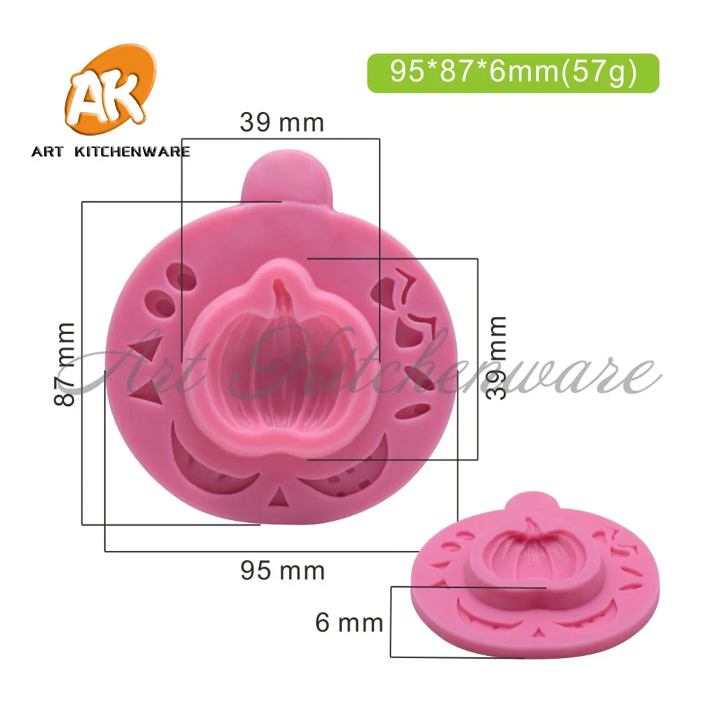 3D Halloween Pumpkin Design Silicone Mold Creative Fondant Chocolate Cake Mould DIY Clay Model Cake Decorating Tools Bakeware