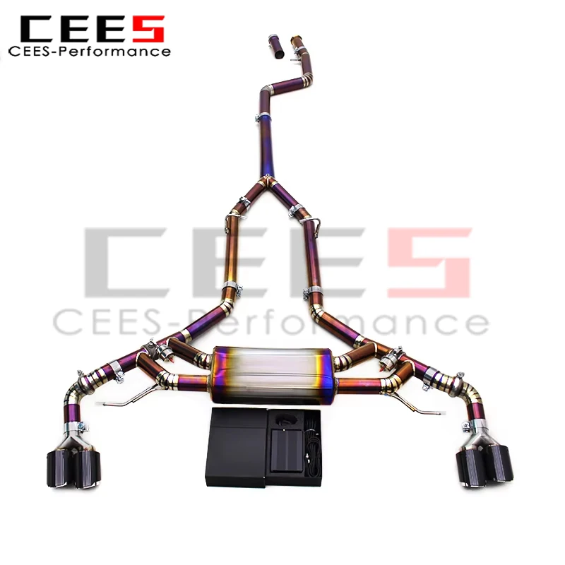 

cees Vacuum Valve Exhaust for BMW X5/X6 B58 3.0T G05/G06 2019-2023 Catback Remote Control Sound Performance Muffler