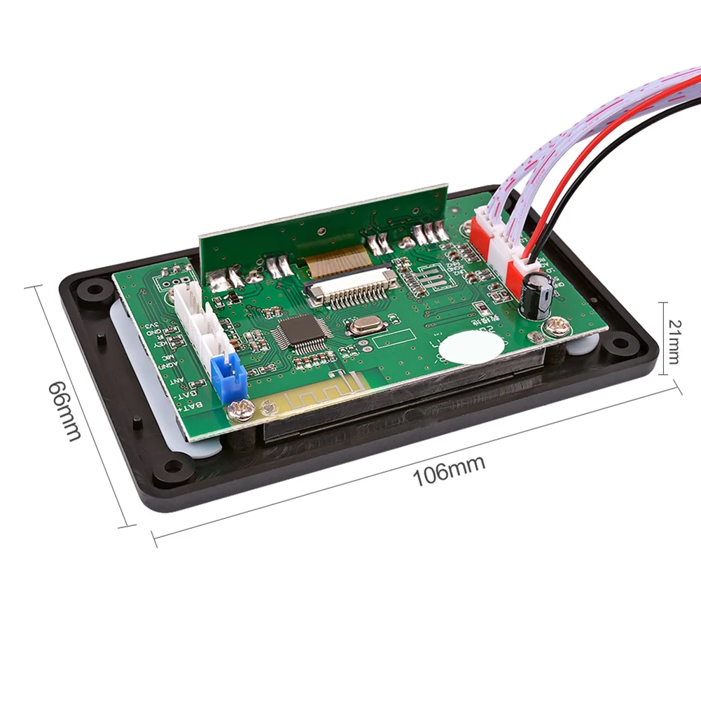 جهاز فك تشفير MP3 بلوتوث ، قرد ، فلاك ، وما ، واف ، تسجيل الدعم ، راديو ، عرض كلمات ، شاشة LCD 5 فولت