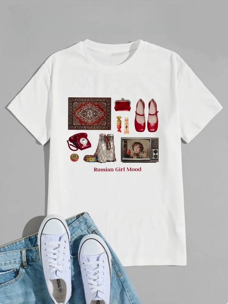 Camiseta de manga corta estampada de talla grande para mujer, holgada e informal, suave, cómoda y transpirable, deportes al aire libre