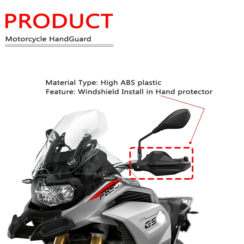 Handguard Hand shield Protector Windshield Fit For BMW F850GS F750GS F850GS ADVENTURE 2018 2019 2020 2021 2022 2023 Motorcycle