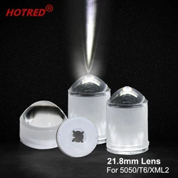 1-10pcs 5050 LED Lens 3 Degree Focus SMD T6 XXML2 XHP50.2 Optical Lenses A beam of light Spot flashlight Reflector Collimator
