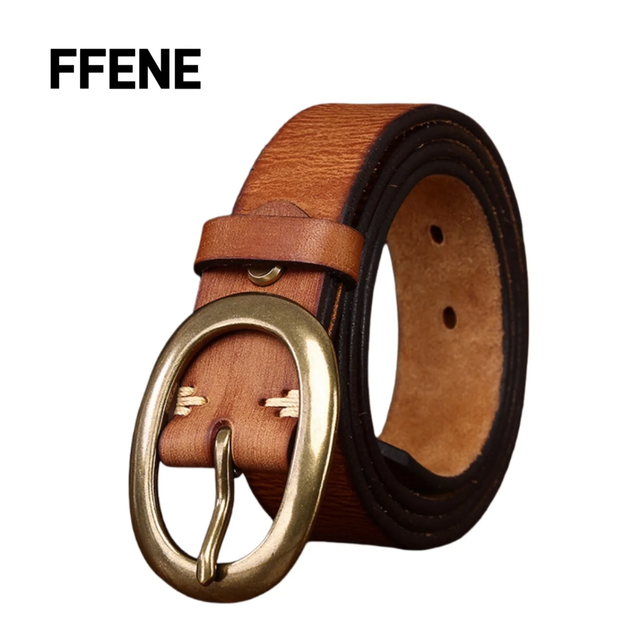 

Retro yet luxurious, men and women to wear; genuine leather belt; simple design; versatile; made from high-quality cow leather.
