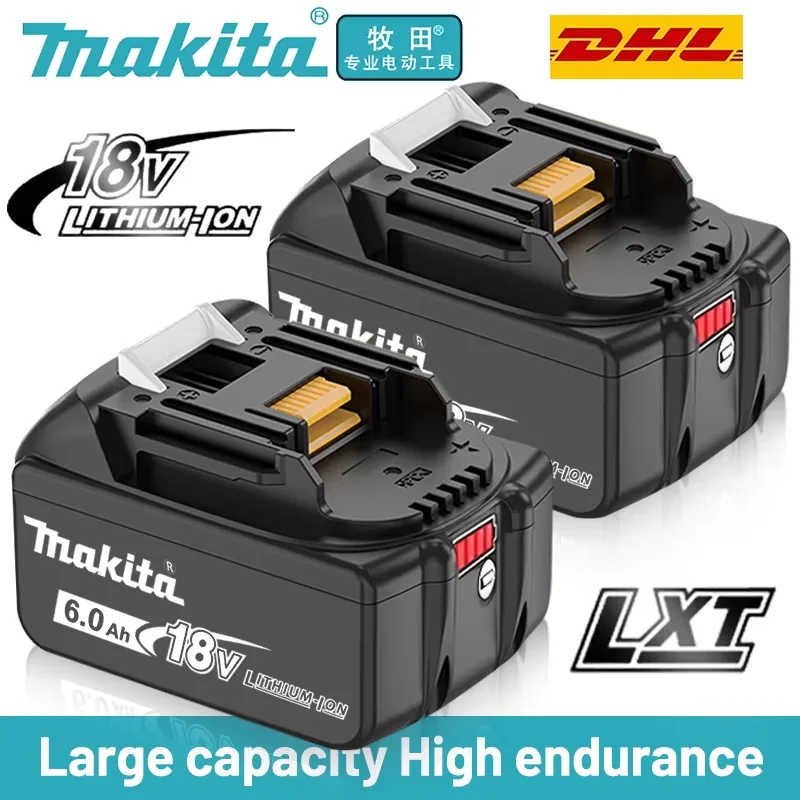 100% Original Makita 18V Rechargeable Battery, Makita 18V Electric Drill Impact Drill Angle Grinder BL1860 Bl1830，Bl1850，LXT