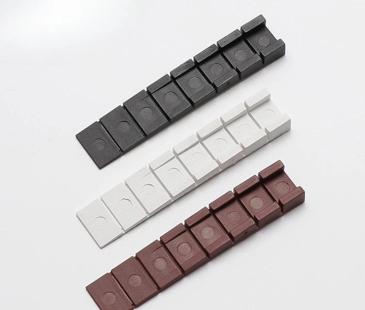 40Pcs Plastic Wobble Stopper Wedge Leveler Furniture Cabinet Cupboard Stool Closet Table Desk White Black Brown Break Off