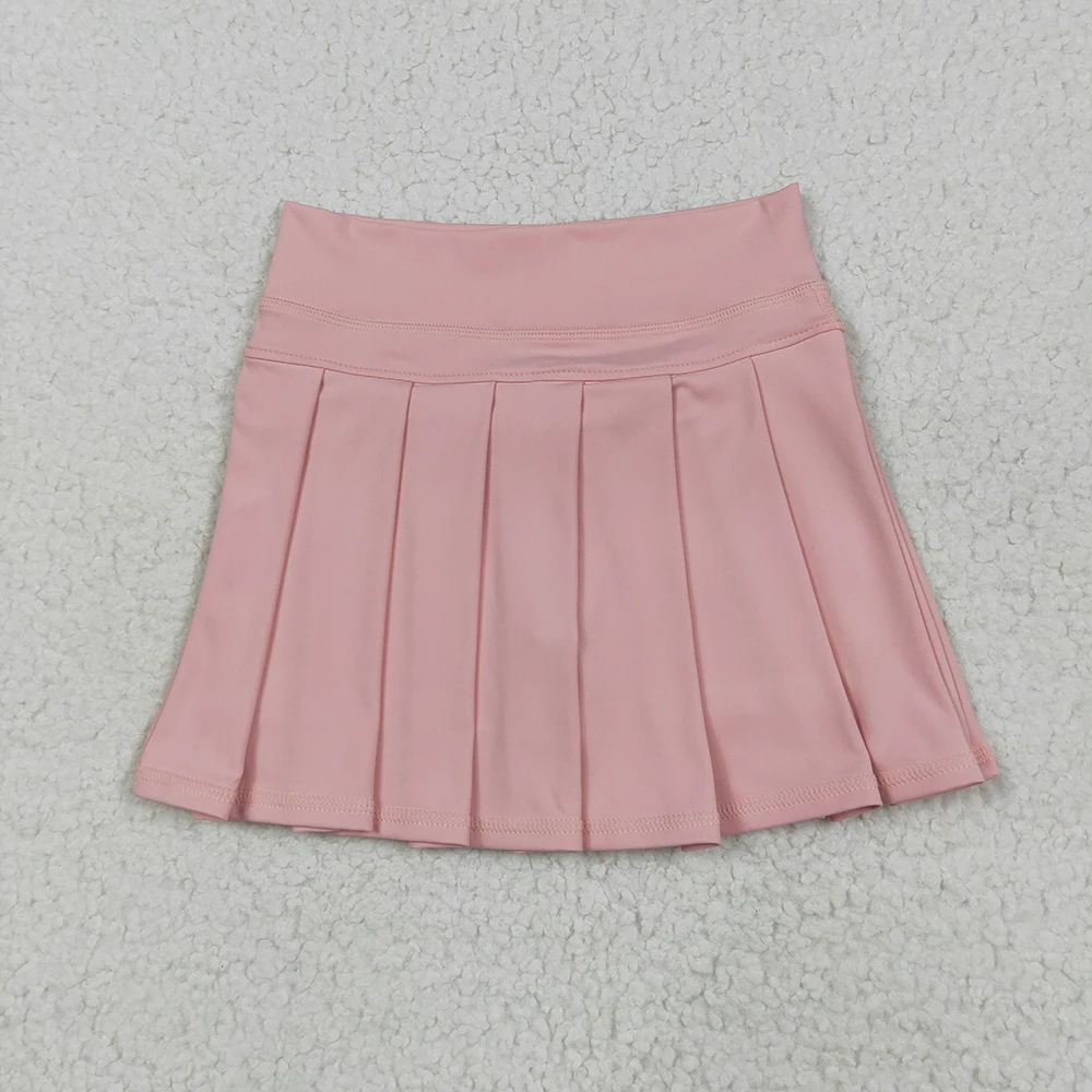 

Baby Girls Pink High-Waist Yoga Skorts Pleated Active Wear Summer Kids Girls Skirts