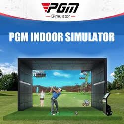 PGM P6 china indoor golf simulator 4k camera projector korea system virtual simulateur de golf for home trainer practice