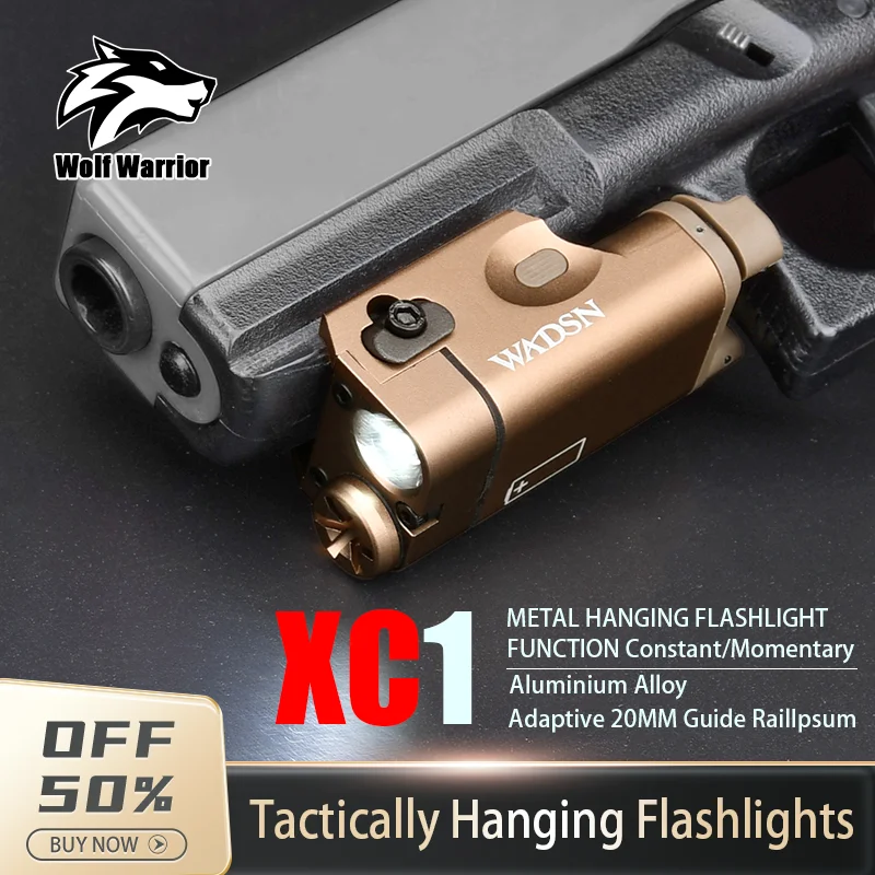 

WADSN XC1 Light Flashlight XC2 Laser Flashlight Airsoft Hunting Weapon Toy Gun Lamp XC1 METAL HANGING FLASHLIGHT ﻿