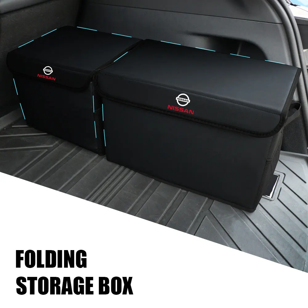 Large Storage Organizer Tool Car Storage Bag Trunk Soft Felt Box Accessories For Nissan Nismo GTR Ariya Leaf Patrol Qashqai Note