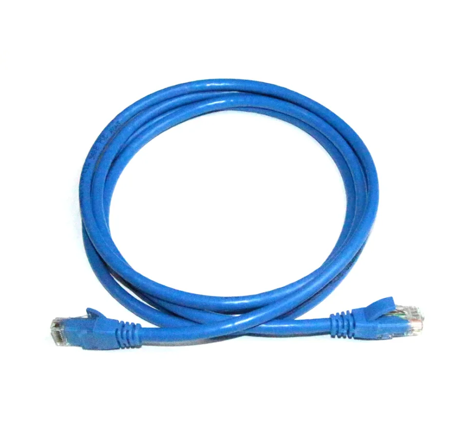 Blue Cat5e Snagless Unshielded UTP Patch Cable CM PVC RJ45 Ethernet LAN Cable for PC Switch