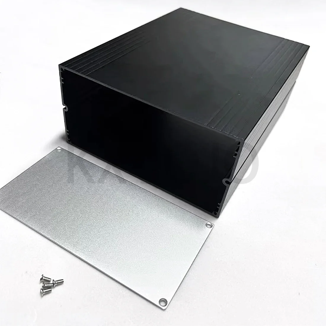 Caja de aluminio para instrumentos electrónicos, caja dividida de 150x75x100/150/195mm, resistente al agua, tipo plateado/gris