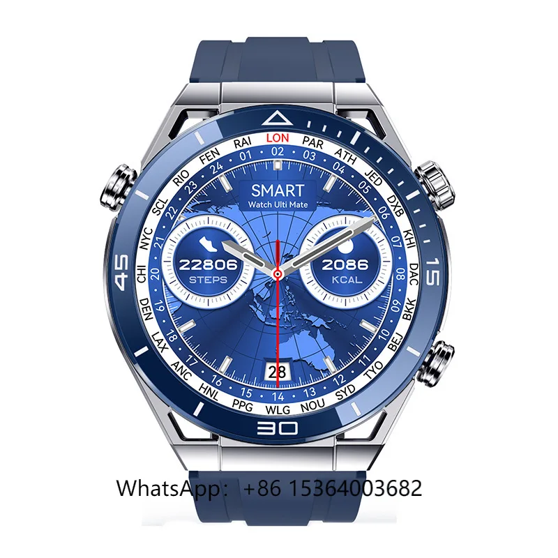 

TJXL-2023 Waterproof IP68 Dt No 1 DT Ultra Mate Touch Screen NFC Round Screen BT Calling Smart Watch