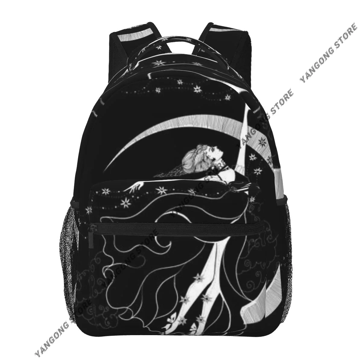 Unisex Woman Moon Stars Queen Female Travel Daypack Laptop Backpack Book Schoolbags Feminina School Casual Women Bag