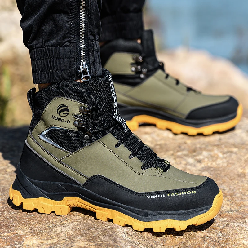 Work Boots Indestructible Safety Shoes Men Steel Toe Shoes Puncture-Proof Work Sneakers Male Footwear Adult Security Boots