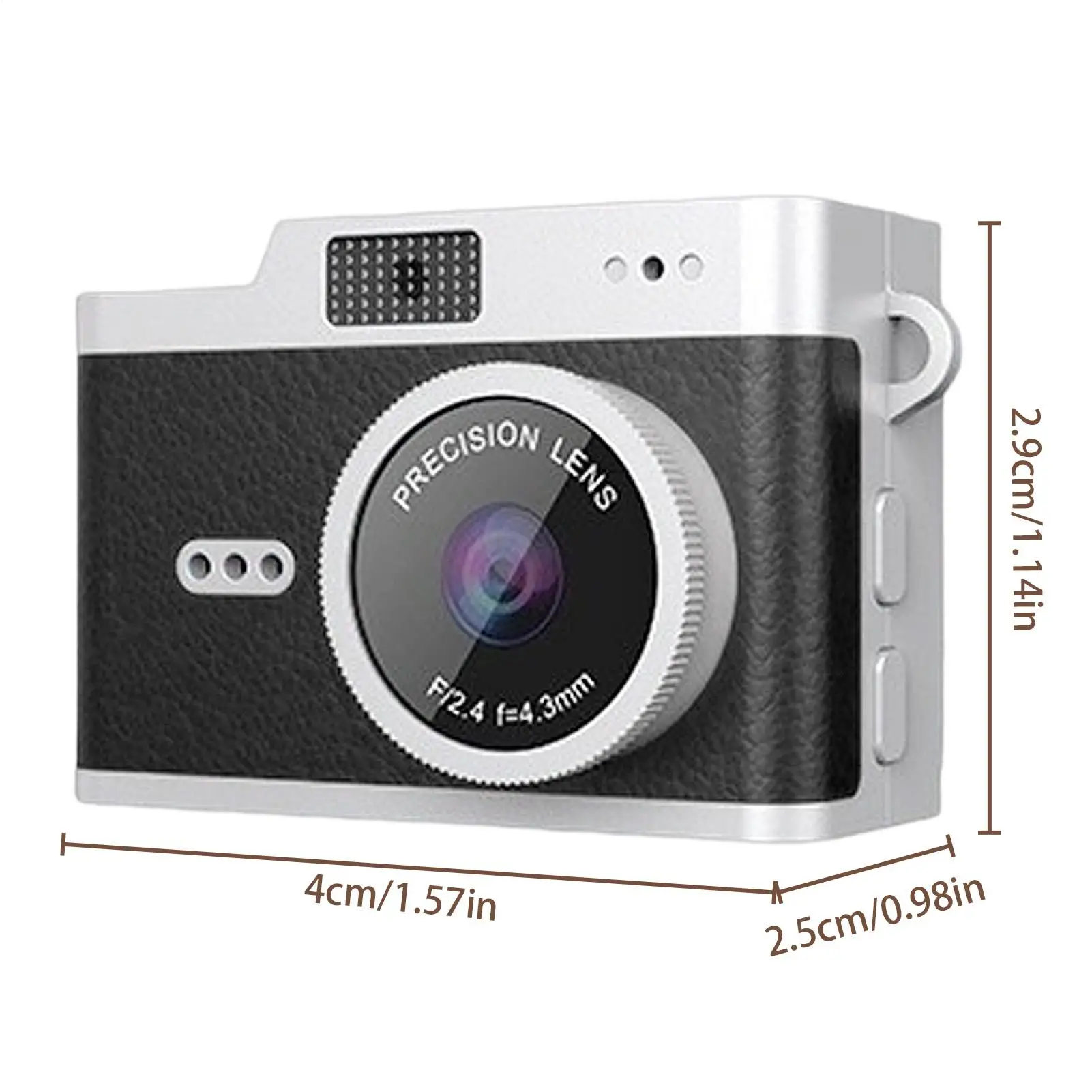 كاميرا الإبهام 1080P ألعاب ريترو كاميرا مسجل كلاسيكية مدمجة للمبتدئين البالغين والأطفال والأولاد والبنات أثناء السفر التقاط الصور يوميًا