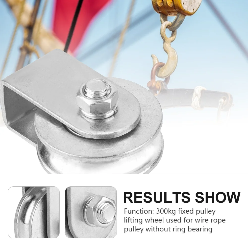 Pulley Crane Wheel Wire Towing Professional Single Rope Roller Lifting Steel Fixing