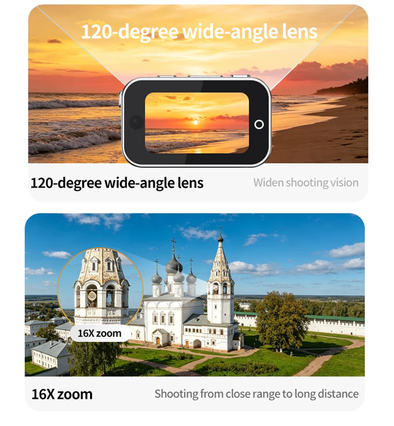 OnePus Dual-Objektiv Magnetische Daumenkamera 2.7K 1080P Pocket Sport Cam WIFI Autofokus Bodycam Tragbare Helmkamera – Detail 7