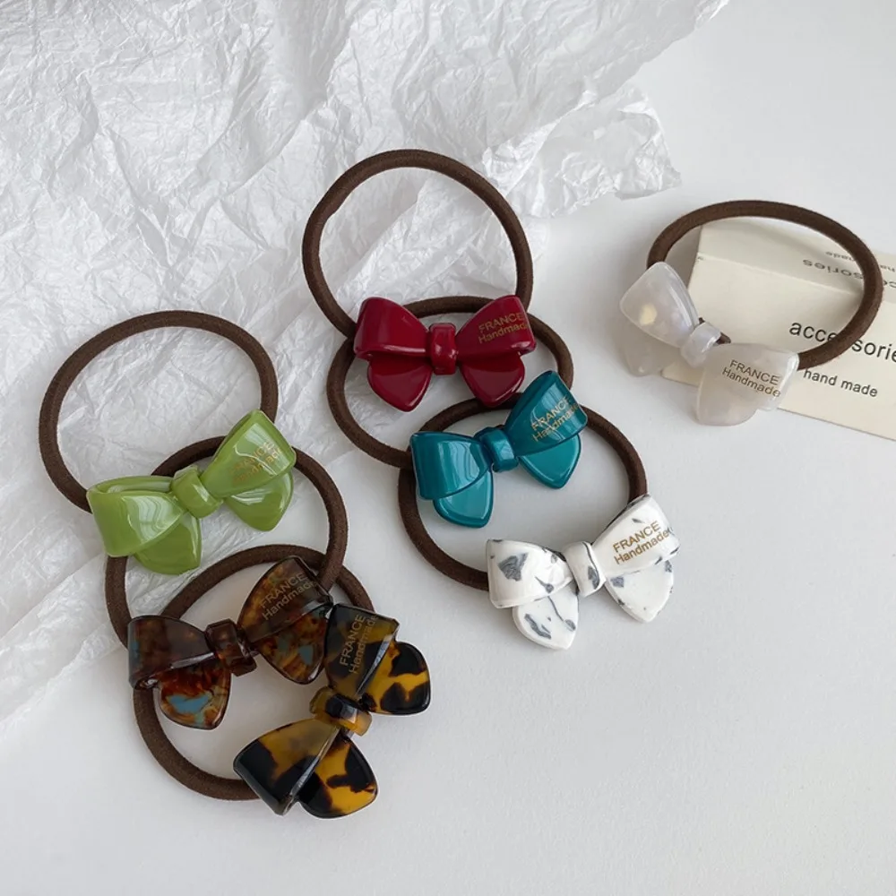 

Korean Style Bowknot Hair Rope Ponytail Holder Headwear Acetic Acid Hair Tie Hair Bands Hair Accessories Hair Rubber Bands Women