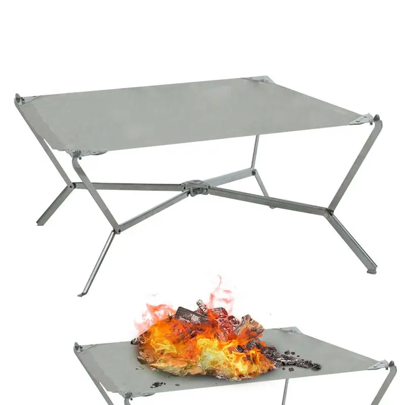 

Lightweight Camping Wood Burning Grill Stove Outdoor Portable Folding Stainless Steel Barbeque Cooking Grill for Camping