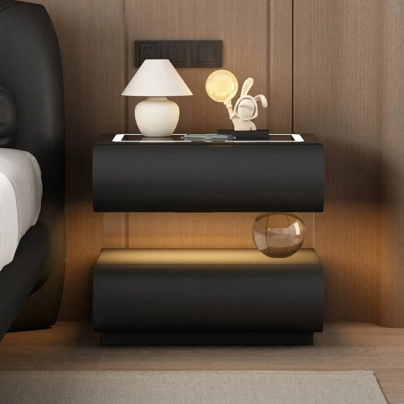 Multiple Colors Elegant Nightstands Narrow Black French Style Bedside Tables Modern Nordic Mesita De Noche Furniture For Home