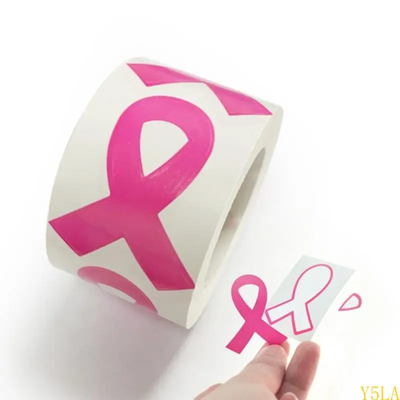 Y5la Breasts Autocollant Sticker Pink Sticker Ribbon Sticker pour collecte fonds