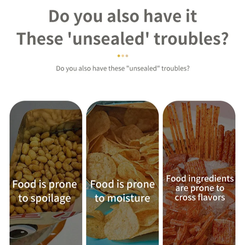 ميديا فراغ السدادة USB قابلة للشحن الحرارة السدادة حقيبة التخزين حزمة بلاستيكية جهاز غلق أكياس الطعام كليب حقيبة يده الغذاء سدادة حرارية جديد