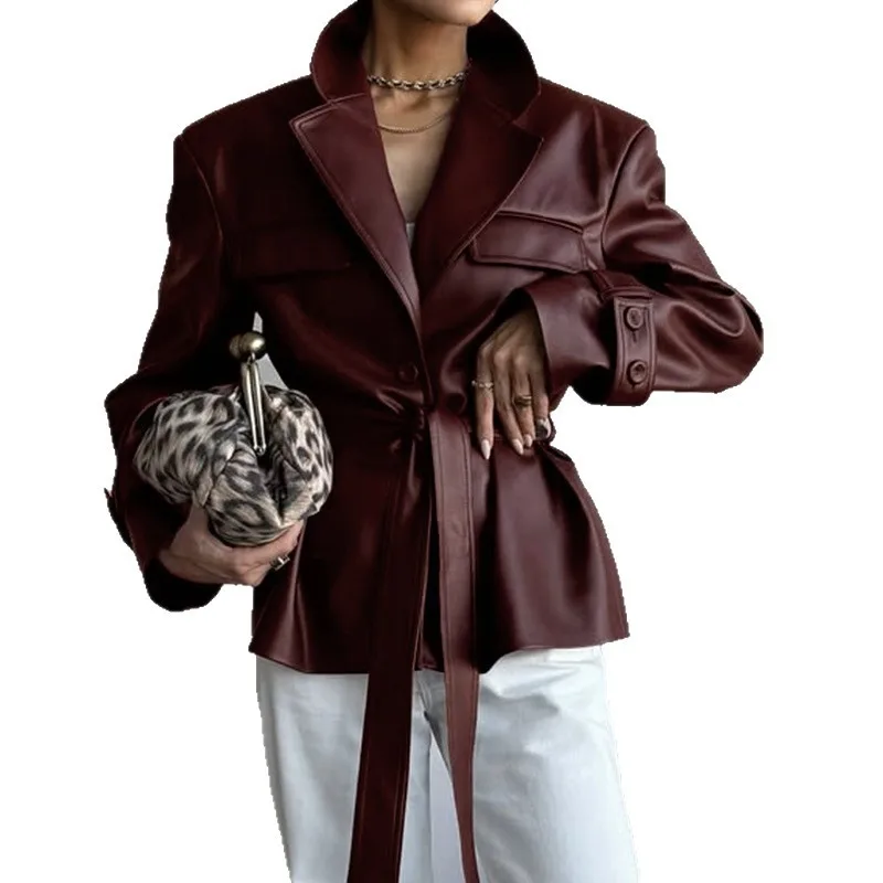 Cappotto da donna Jaet in pelle Ele Profional Autunno Inverno Nuovo arrivo Faion Ladies Or Capispalla