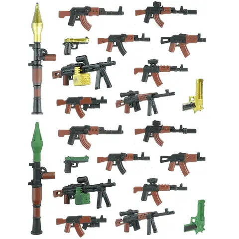 현대 도시 SWAT Commando 특수 부대 군사 무기 빌딩 블록 육군 군인 피규어 경찰 총 AK 미니 벽돌 장난감