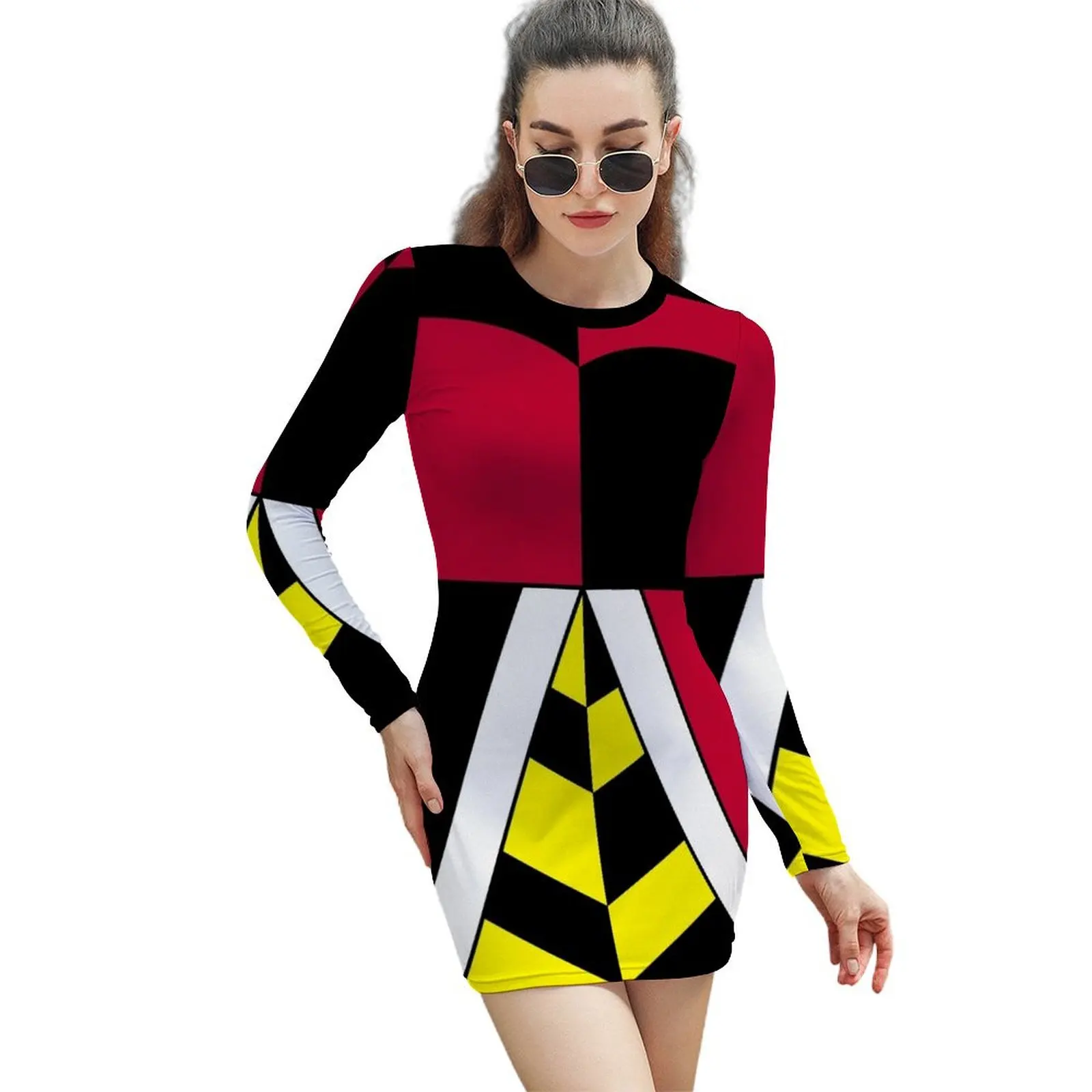 

Queen of Hearts Dress Long-Sleeved Sheath Dress party dresses woman birthday dress for women