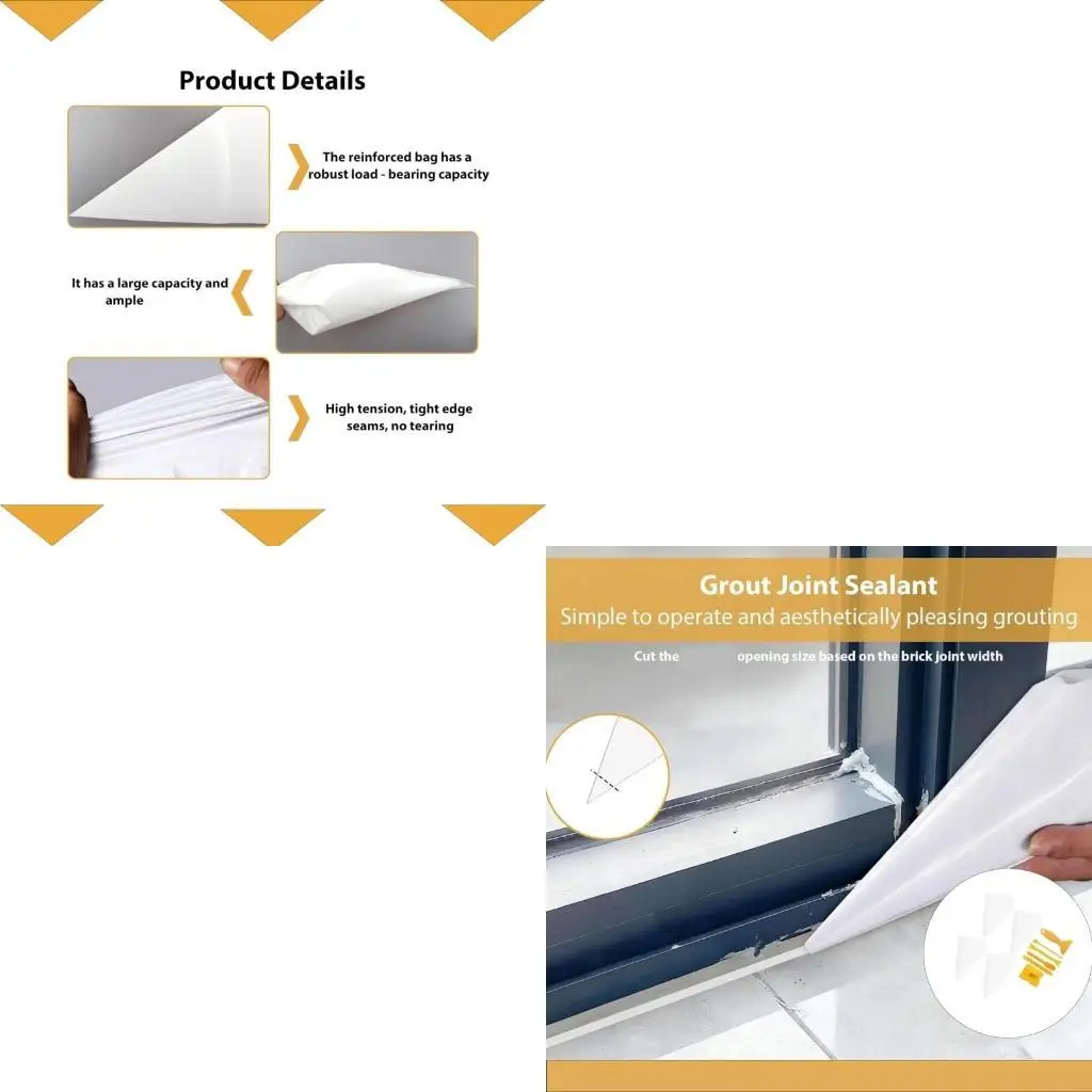 

Professional Grout Set with Caulking Accessories for Wall Joint Sealing Work