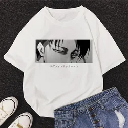 Maglietta da donna giapponese Anime Attack On Titan Levi * Ackerman Eye Punk top nuova maglietta a maniche corte gotica allentata Harajuku estiva