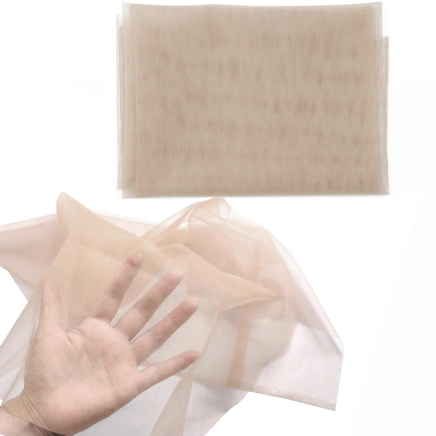 

1/4 Yard Swiss Lace Net For Making Lace Wig Foundation Hairnet Accessories Weaving Tools Hair Net 4 Colors Available