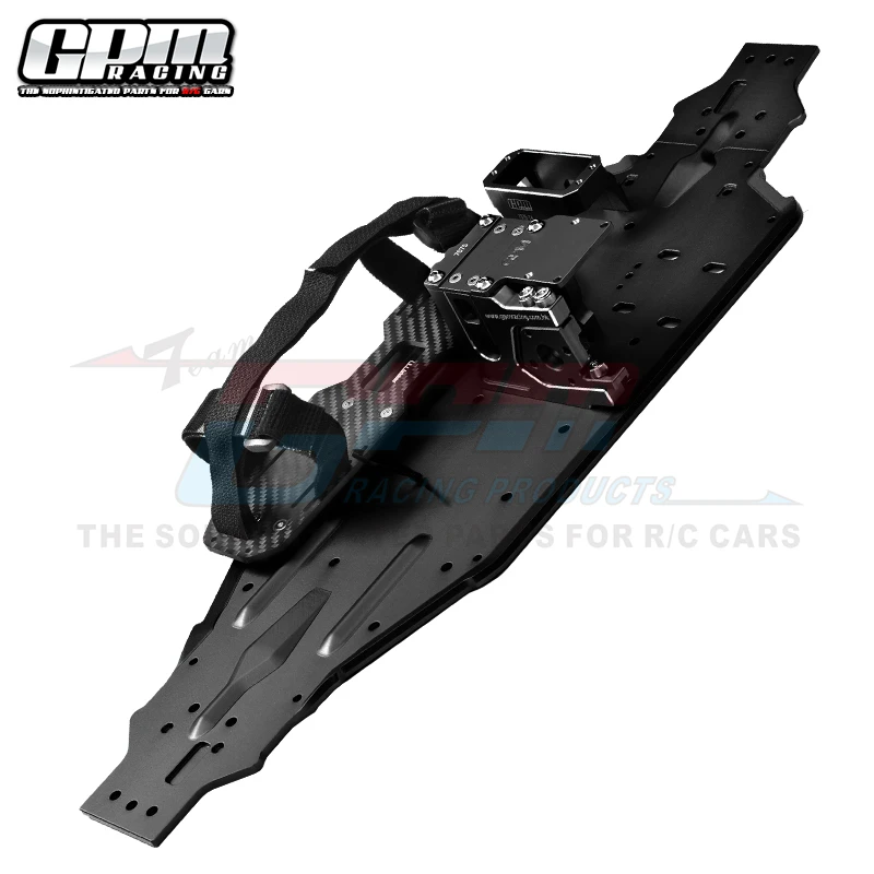 GPM ALUMINUM 7075-T6 CHASSIS PLATE WITH SERVO MOUNT+BATTERY COMPARTMENT+MOTOR BASE TRAXXAS 1/8 4WD SLEDGE