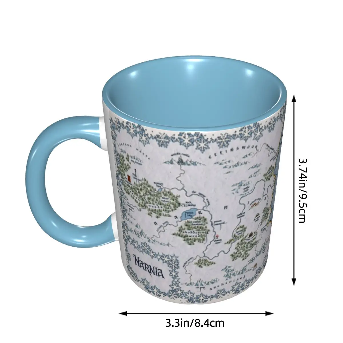 Narnia Map - Chronicles Of Narnia Mug Funny Ceramic Coffee Cups Tea Mugs Milk Cup Drinkware Gifts for Friends DIY Custom