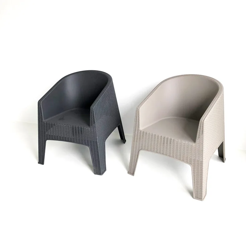 Outdoor Plastic Dinning Chairs  Injection Mould Chair for Garden Furniture