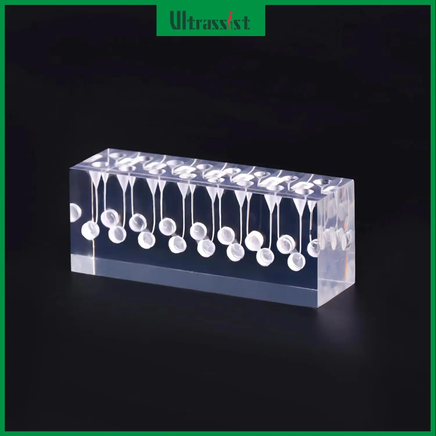 Ultrassist Dental Endodontic Root Canal 16PCS Model Clear Resin RCT Train Block Pulp Cavity Endo Teeth Study for Medical Student