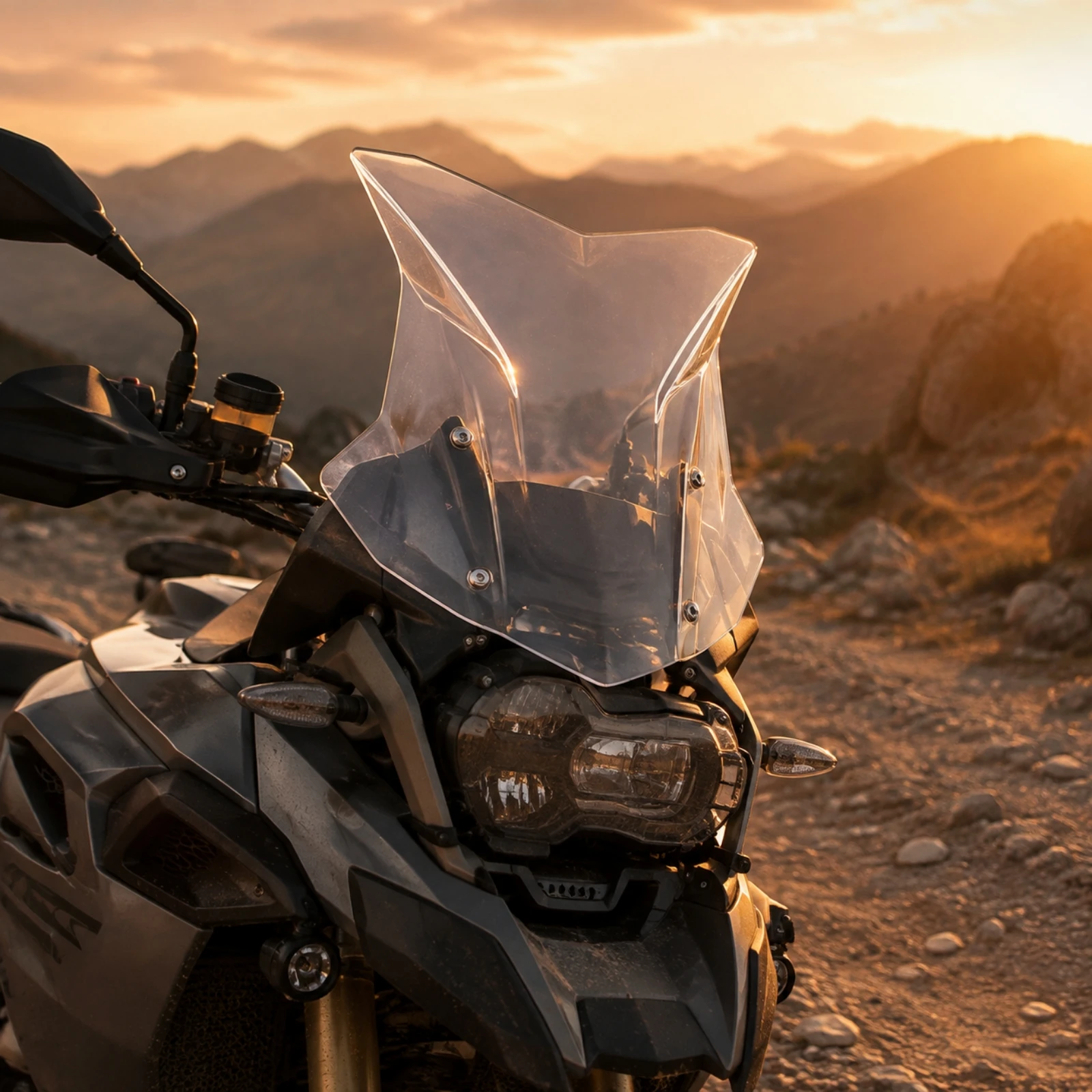 BMW-Compatible R1250GS Adventure Windshield Easy to Install BMW-Compatible R1200GS Windscreen 480 Mm Tall Replacement Windscreen