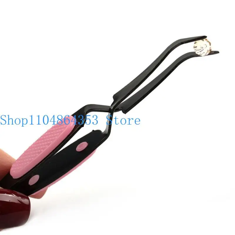 Gripping Tweezers for Jewelry Making Repair Tool Flat Tip Crossing Lock Angled Tip Tweezers Reverse Grip Tweezers Unisex